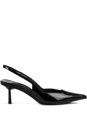 Le Silla 70mm Amelia slingback patent-leather pumps - Black