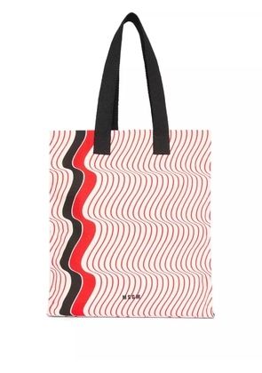 MSGM printed tote bag - Red