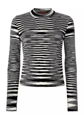 Missoni patterned crew-neck sweater - Black