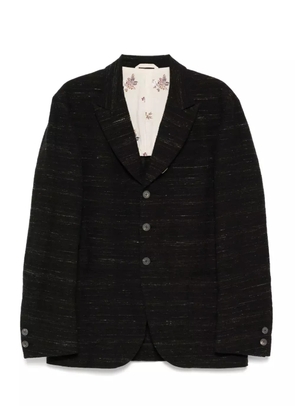 CALMLENCE peaked lapel sack blazer - Black