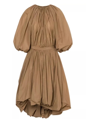 Philosophy Di Lorenzo Serafini gathered midi dress - Neutrals