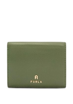 Furla Camelia leather logo wallet - Green