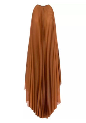 Philosophy Di Lorenzo Serafini pleated sleeveless dress - Brown