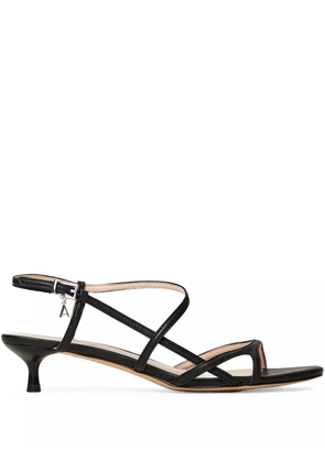 TWINSET 40mm leather sandals - Black