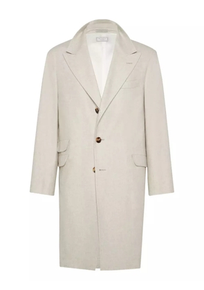Brunello Cucinelli cashmere button coat - Neutrals