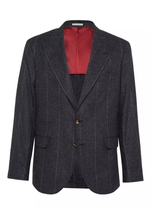 Brunello Cucinelli pinstripe blazer - Grey