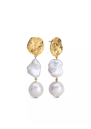 Monica Vinader Capri gold-vermeil pearl earrings