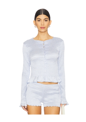 LIONESS Terra Long Sleeve in Baby Blue. Size L. Also in M.