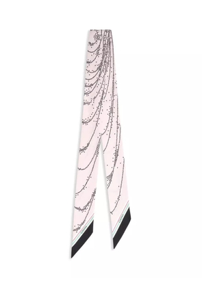 Genny abstract-pattern scarf - Pink