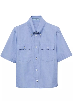 Prada short-sleeve cotton shirt - Blue