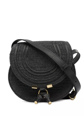 Chloé Marcie woven-detail flap shoulder bag - Black
