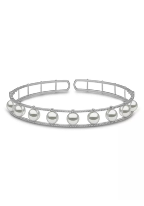 Yoko London 18K white gold South Sea-pearl and diamond bracelet - Silver