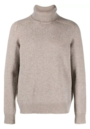 Zegna roll-neck cashmere jumper - Neutrals