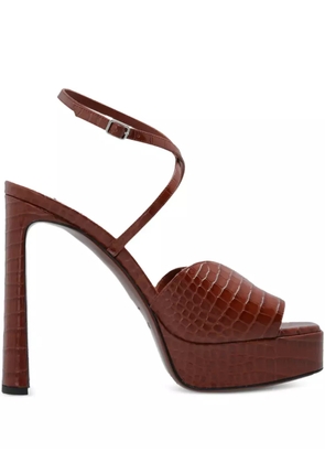 Jimmy Choo 125mm Karli ankle-strap heeled sandals - Red