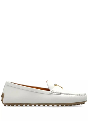Tod's leather loafers - White