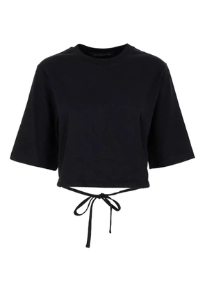 Department 5 tie-back cropped t-shirt - Black