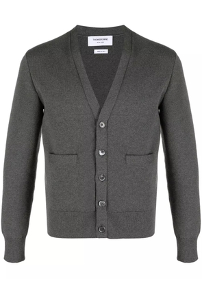 Thom Browne V-neck cotton cardigan - Grey