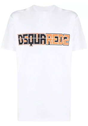 DSQUARED2 logo-print cotton T-shirt - White
