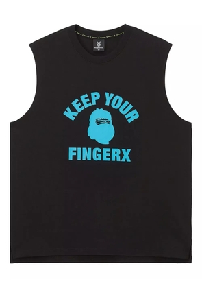 FINGERCROXX graphic-print sleeveless vest - Black