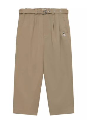 BAPE BLACK *A BATHING APE® pleated belted trousers - Neutrals