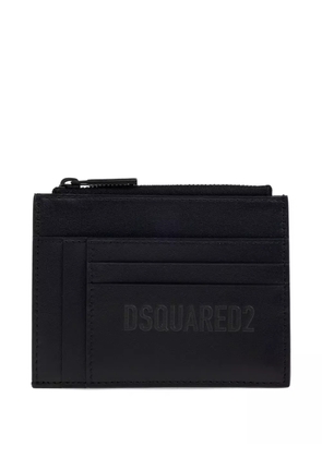 DSQUARED2 zip-fastening logo cardholder - Black