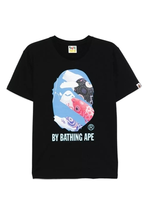 A BATHING APE® Carp photo T-shirt - Black
