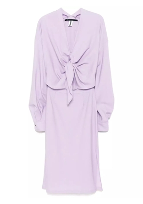 Sankuanz V-neck dress - Purple