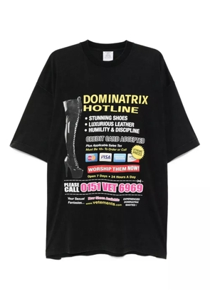 VETEMENTS graphic-printed T-shirt - Black
