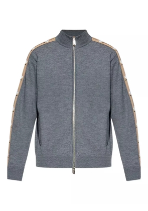 DSQUARED2 logo-print cardigan - Grey