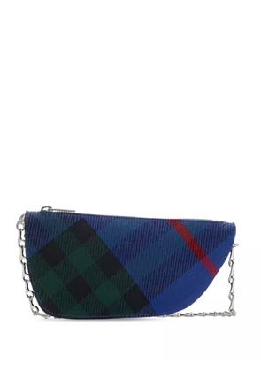 Burberry Shield check-pattern mini bag - Blue