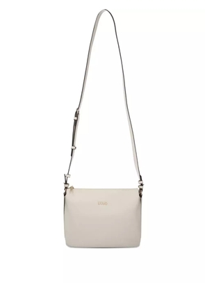 LIU JO medium logo-lettering cross body bag - White