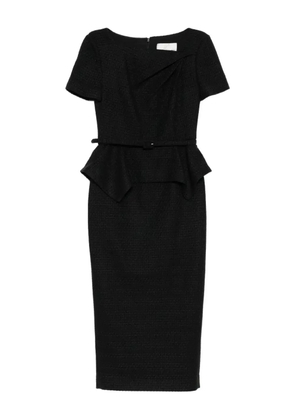 Roland Mouret twist-peplum dress - Black