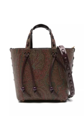 ETRO paisley-print mini bag - Brown
