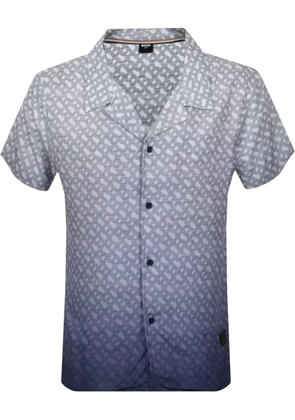 BOSS logo-print shirt - Blue