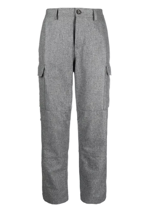 Brunello Cucinelli straight-leg wool trousers - Grey