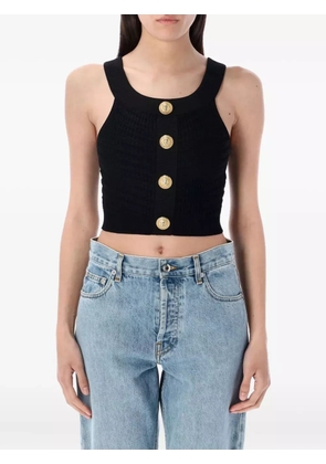 Balmain boat-neck top - Black