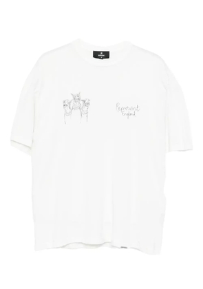Represent thoroughbred-print T-shirt - White