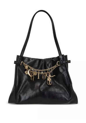 Chloé Charms embellished leather tote bag - Black