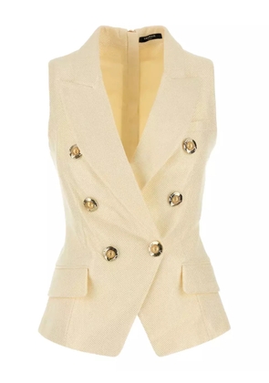 Balmain double-breasted buttoned vest - Neutrals