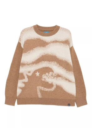 SPORT b. by agnès b. Dino-print jumper - Brown