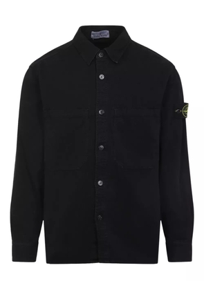 Stone Island buttoned-pocket shirt jacket - Black