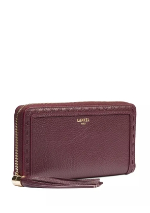 Lancel tassel zip-around wallet - Red