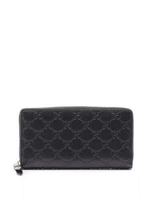 Gucci Pre-Owned 2016-2025 Guccisima Imprint Zip Around Wallet long wallets - Black