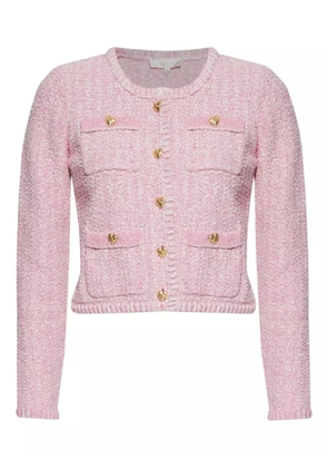 LoveShackFancy Delcie heart-button pocket cardigan - Pink