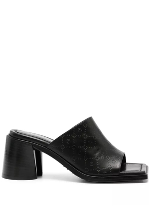 Marine Serre 75mm leather sandals - Black