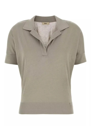 Herno cotton-blend polo shirt - Grey