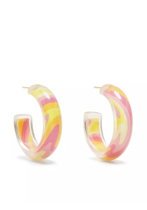 Alison Lou small Trippy Jelly hoop earrings - Multicolour