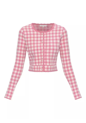 LoveShackFancy pearl-button cardigan - Pink