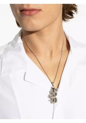 Palm Angels logo pendant necklace - Silver