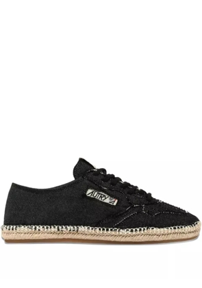 Autry denim low-top sneakers - Black